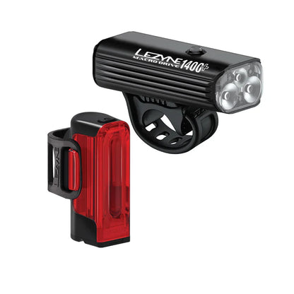 Luci Anteriore e Posteriore LEZYNE MACRO DRIVE 1400+ / STRIP DRIVE PRO 400+