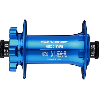 Mozzo Anteriore SPANK HEX 15/20 mm Boost Blu