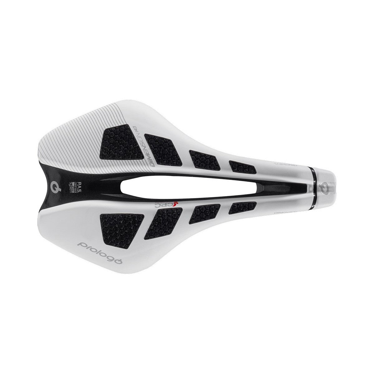 Sella PROLOGO DIMENSION CPC Tirox larghezza binari 143mm Bianco