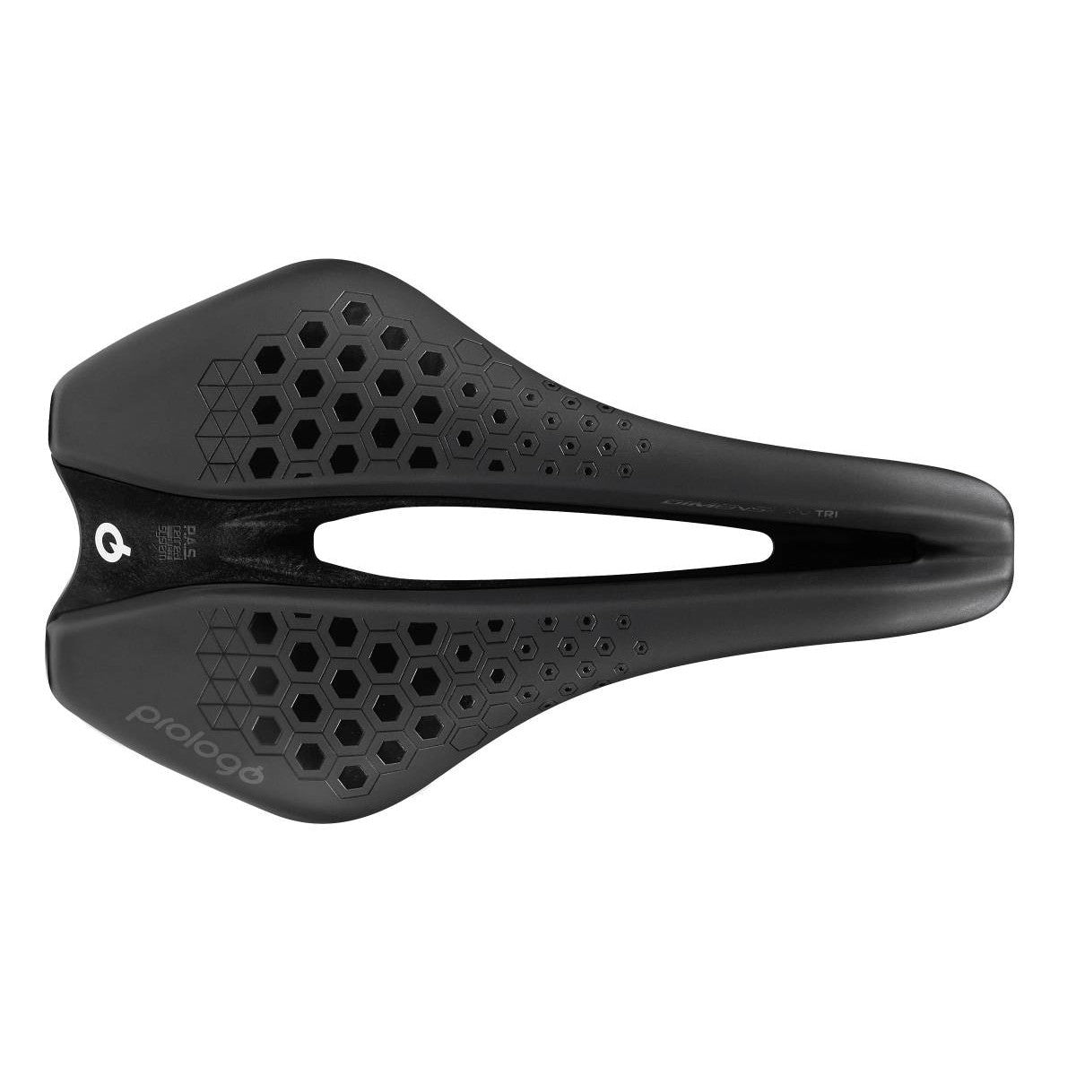 Sella PROLOGO DIMENSION TRI Larghezza 143mm Binari Nack Carbon Black