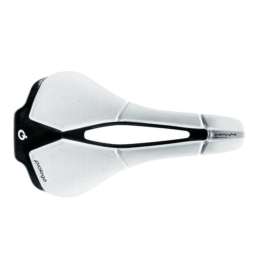 Selle PROLOGO SCRATCH M5 PAS Rails Carbone largeur 140mm Blanche