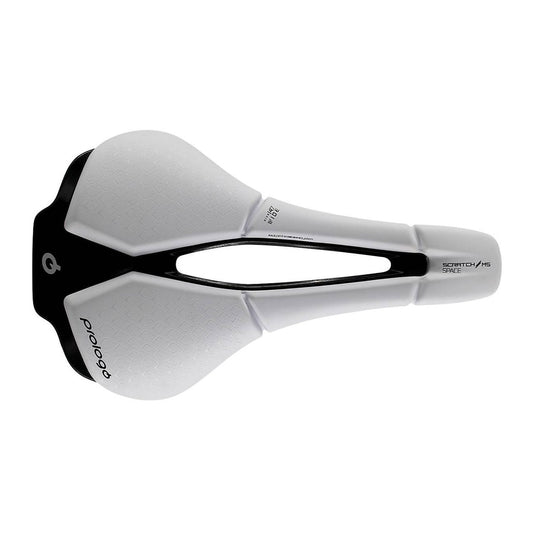 Selle PROLOGO SCRATCH M5 PAS SPACE Rails Tirox largeur 147mm Blanche