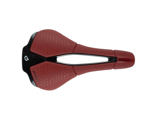 PROLOGO SCRATCH M5 Sella NON Tirox Rails 140mm Wide Red