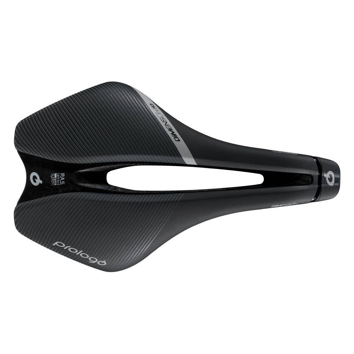 Sella PROLOGO DIMENSION con binari T4.0, nera