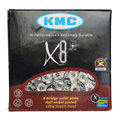 Catena 6/7/8V KMC X8 Argento/Grigio