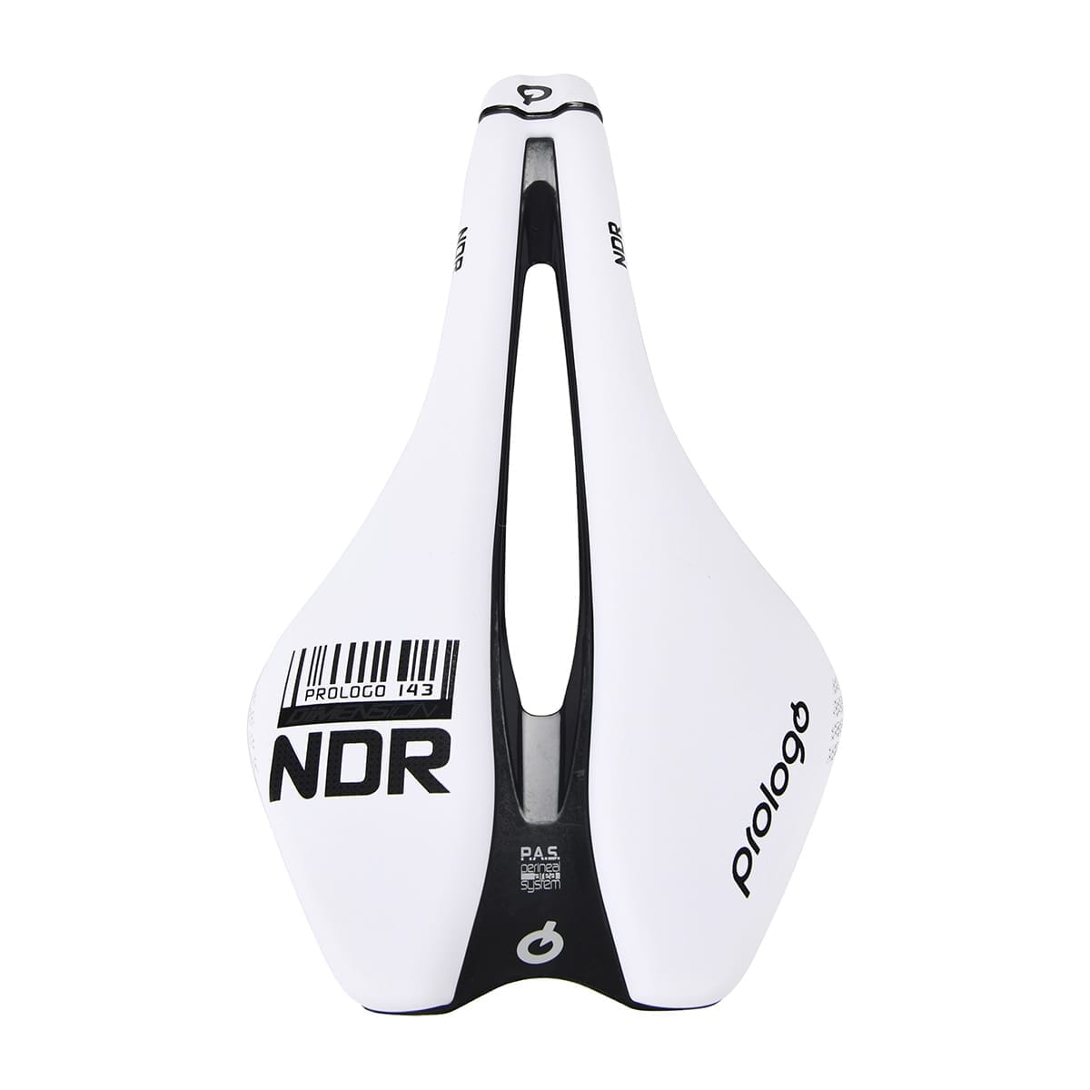 Sella PROLOGO DIMENSION NDR Carbon Rails larghezza 143mm Bianco