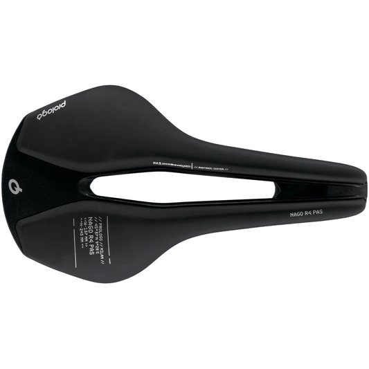 Sella PROLOGO NAGO R4 PAS Binari in carbonio larghezza 147mm Nera