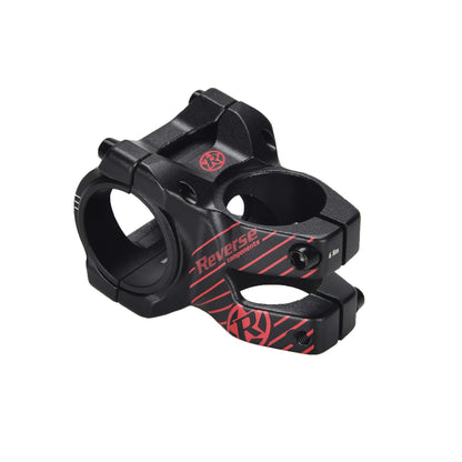 Attacco manubrio REVERSE COMPONENTS BLACK ONE D-2 Nero/Rosso