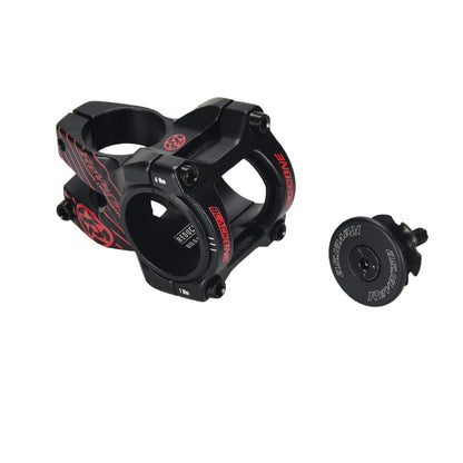 Attacco manubrio REVERSE COMPONENTS BLACK ONE D-2 Nero/Rosso