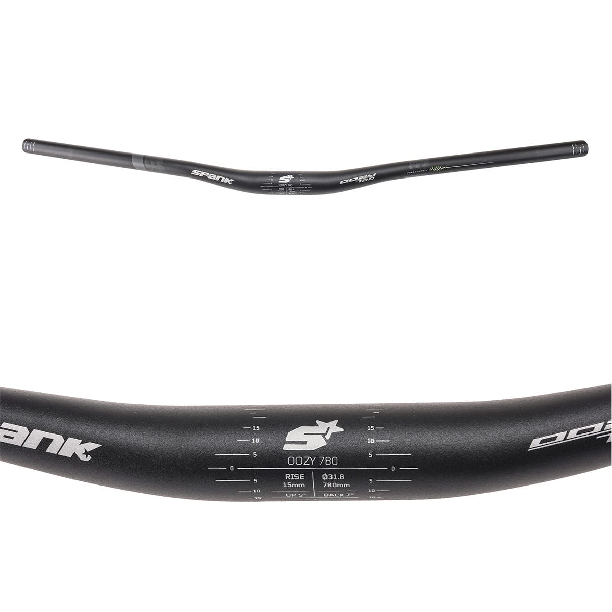 Manubrio SPANK OOZY TRAIL 780 VIBROCORE Rise 15mm 780mm Nero