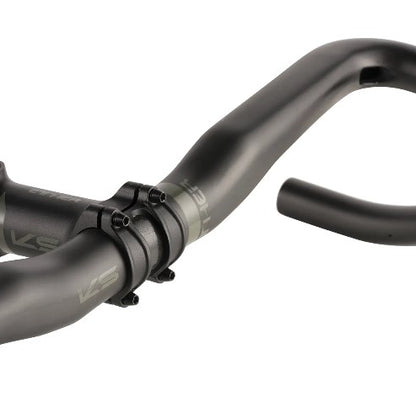 Manubrio Gravel KS KIND SHOCK ETHER CARBONIO Flare 18°