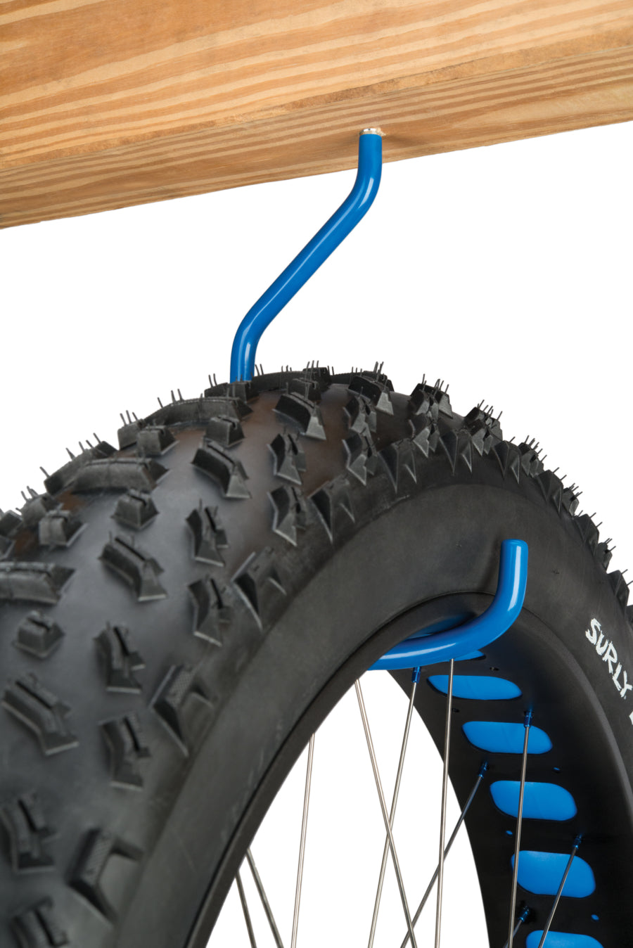 Park Tool 471XX con una ruota da fat bike appesa