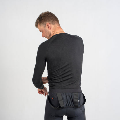 Maglia intima a maniche lunghe GRIPGRAB PACR WINTER SEAMLESS nera