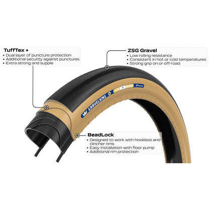 Pneumatico PANARACER GRAVELKING SLICK+ TLR 700c Tubeless Ready Beige