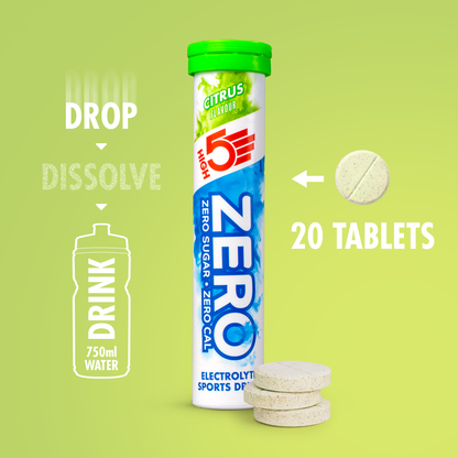 Pastiglie di Idratazione Elettroliti HIGH5 ZERO (x20) Limone