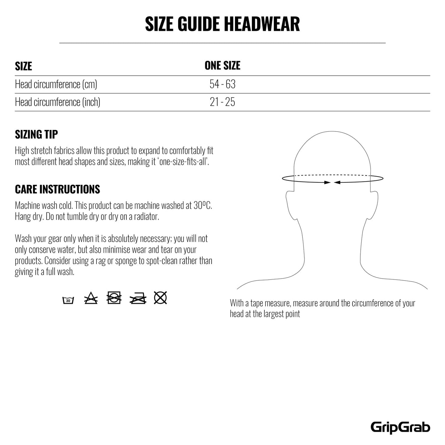 Bandana GRIPGRAB Bianco