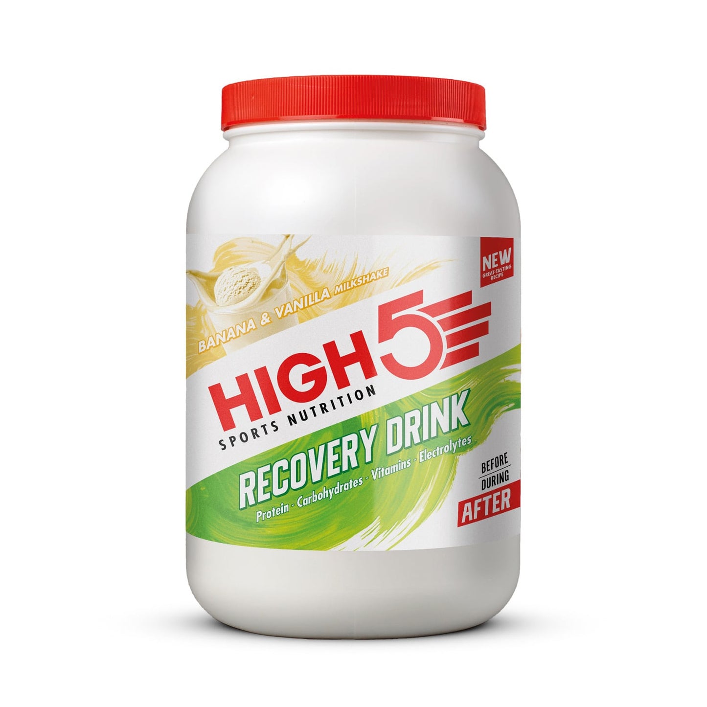 Bevanda di recupero High5 RECOVERY DRINK (1,6 kg) Frullato di banana e vaniglia
