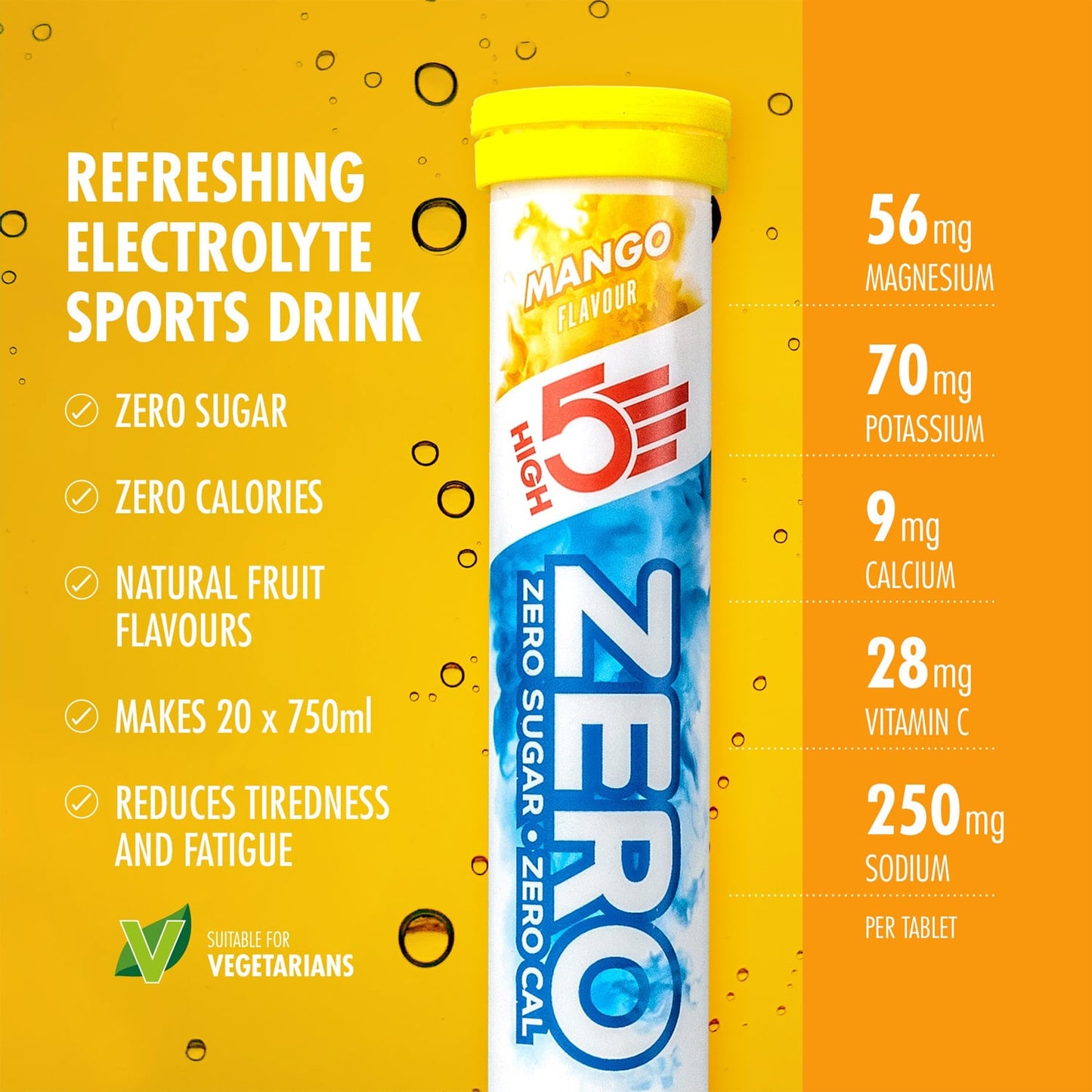 High5 ZERO Idratazione elettrolitica (20 compresse) Mango
