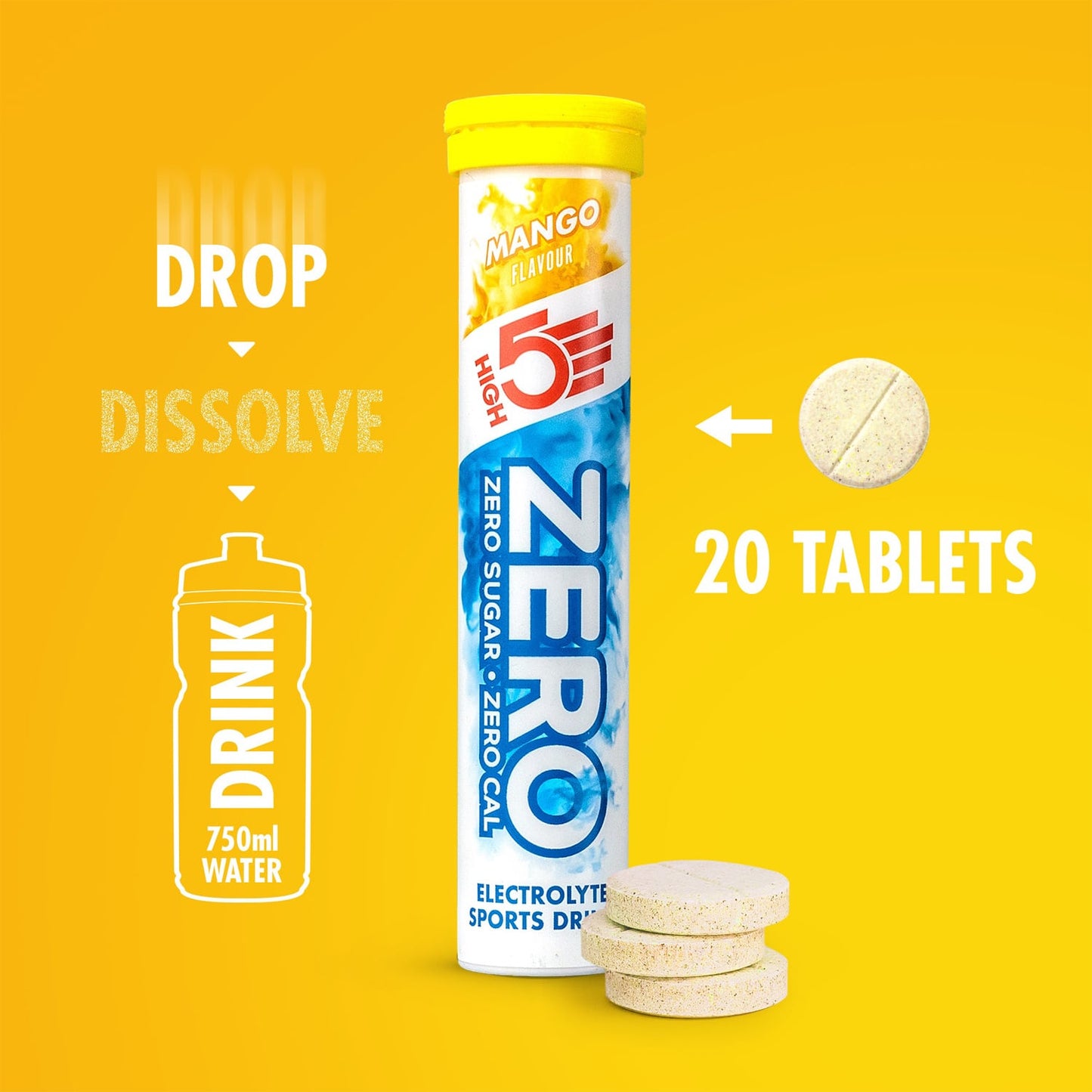 High5 ZERO Idratazione elettrolitica (20 compresse) Mango
