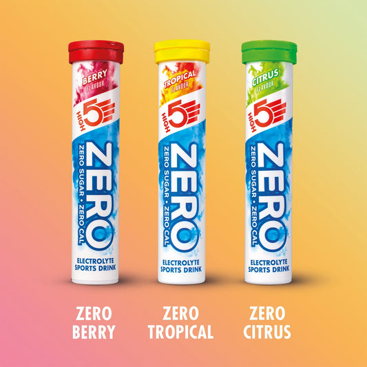 3x20 Confezioni High5 ZERO Idratazione Elettrolitica Frutti Rosso/Lemonio/Tropicale Pasticche
