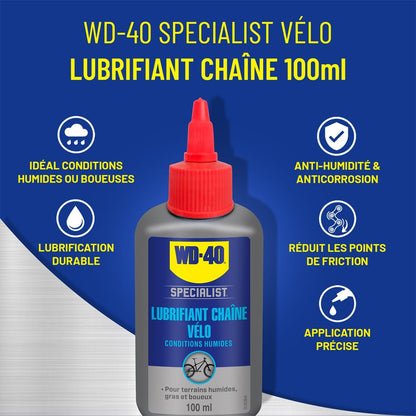 Lubrificante Catena WD-40 SPECIALIST Condizioni Umide (100 ml)