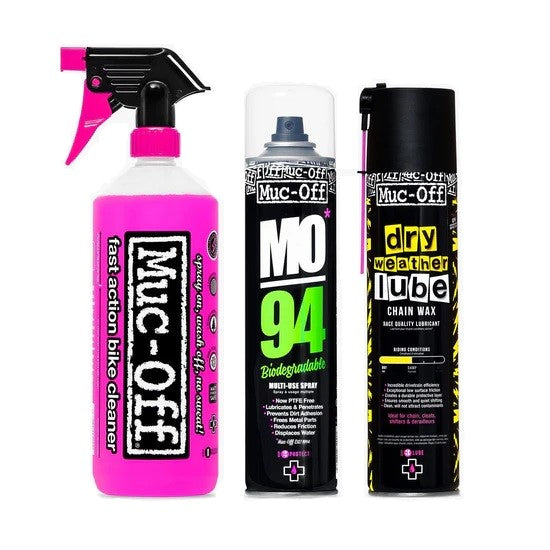 MUC-OFF CLEAN-PROTECT-LUBE Kit di manutenzione a secco