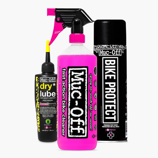 Kit d'Entretien MUC-OFF CLEAN-PROTECT-LUBE Dry