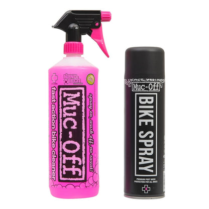 Pack Detergente MUC-OFF Bike Cleaner (1 L) + Lucidante MUC-OFF BIKE PROTECT (500 ml)