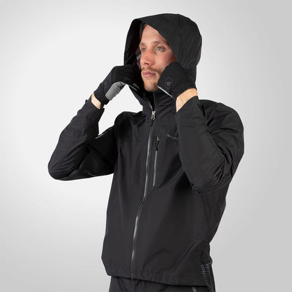Tuta ENDURA SINGLETRACK WATERPROOF Nera