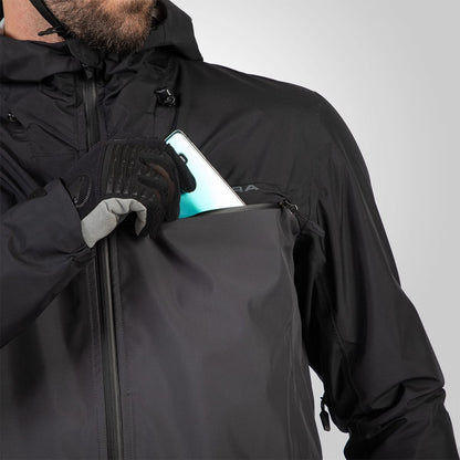 Giacca ENDURA SINGLETRACK WATERPROOF II Nero