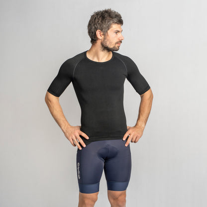 Maglia intima a maniche corte GRIPGRAB PACR SPRING AUTUMN SEAMLESS nera