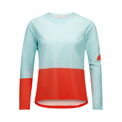 Maillot POC MOTION AIR Maniche Lunghe Donna Blu/Arancione