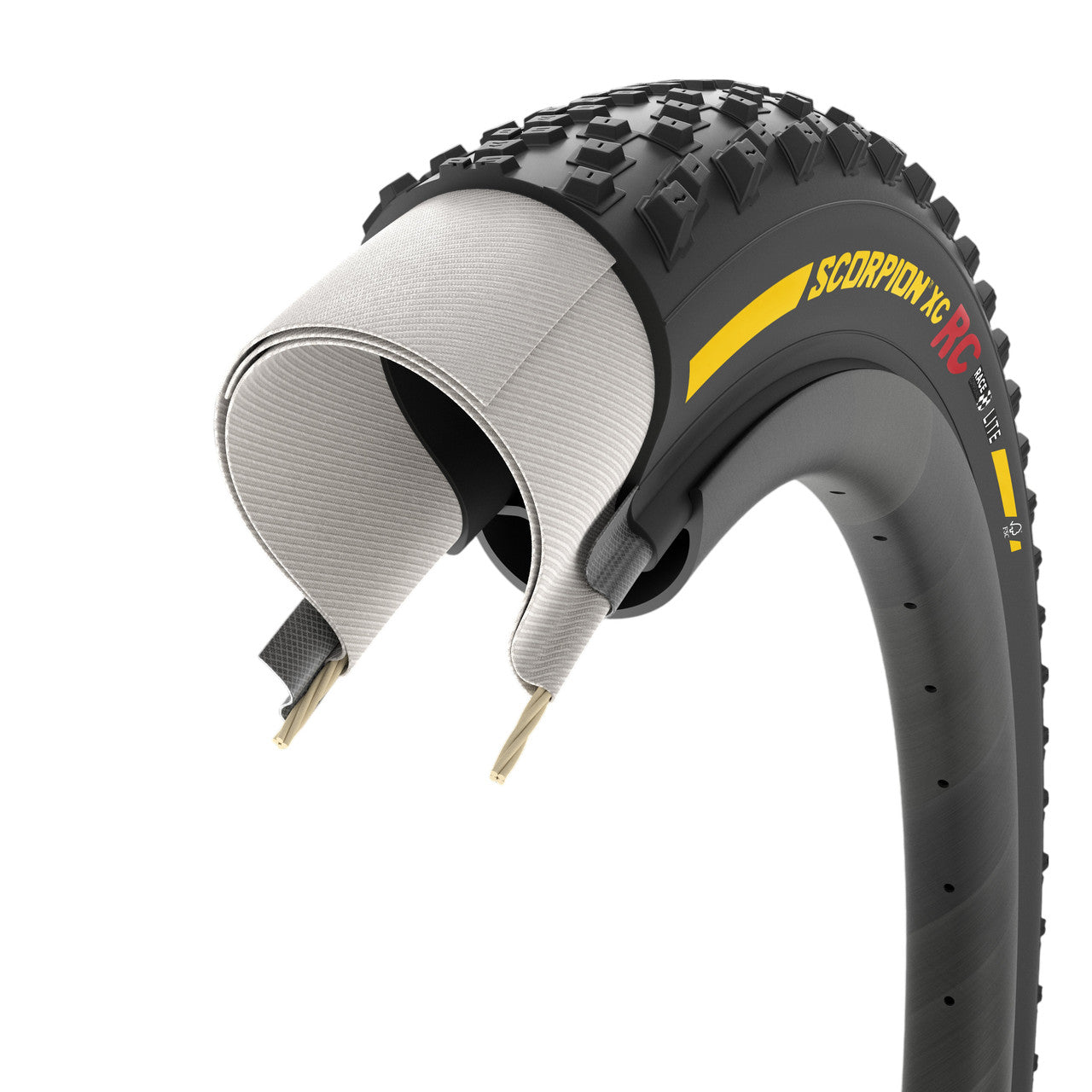 Pneumatico PIRELLI SCORPION RACE XC RC Lite 29x2.40 Tubeless Ready Soft Yellow Team Edition