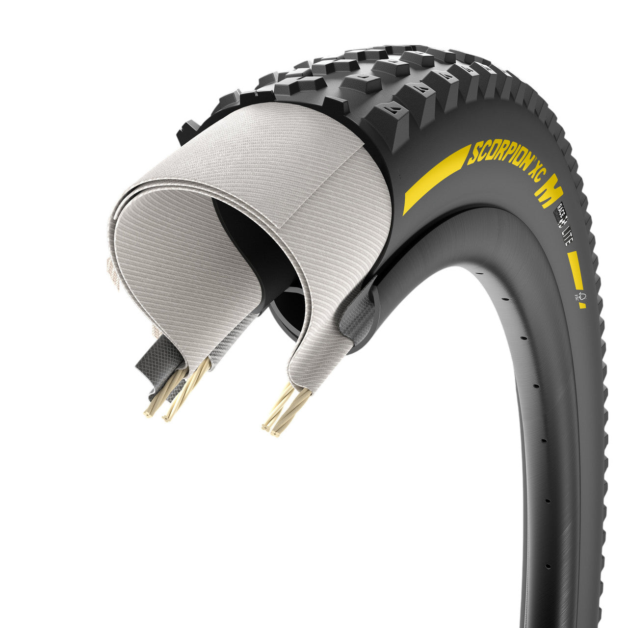 Pneumatico PIRELLI SCORPION RACE XC M 29x2.40 Tubeless Ready Soft Yellow Team Edition