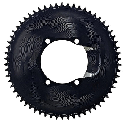 Piatto Mono 12V ALUGEAR AERO 110 BCD per Shimano Nero