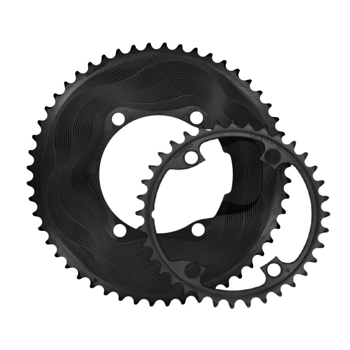 Coppia di Corone 12V ALUGEAR AERO 110 BCD per Shimano