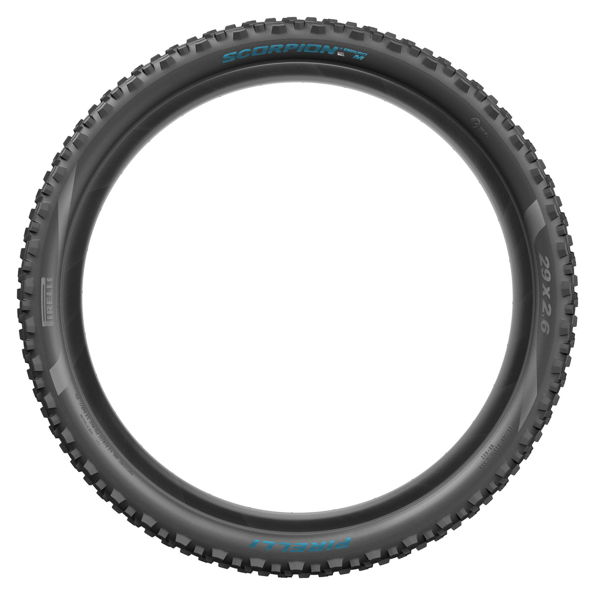 Copertone PIRELLI SCORPION ENDURO M COLOUR EDITION 29x2.40 HardWall Tubeless Ready pieghevole nero/turchese Petronas