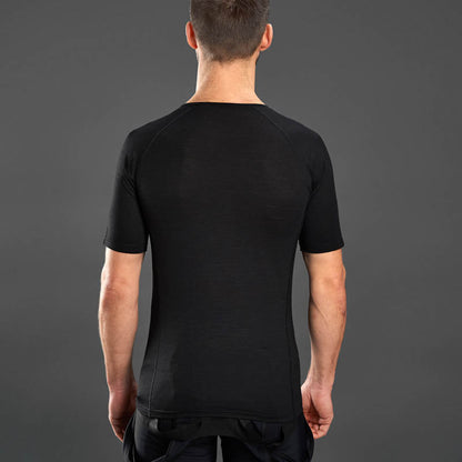 Maglia intima a maniche corte GRIPGRAB MERINO BLEND THERMAL nera