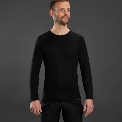 Maglia intima a maniche lunghe GRIPGRAB MERINO BLEND THERMAL nera