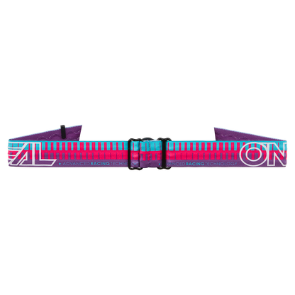 Mascherino O'NEAL B-10 STRIPED Junior Rosa Lente Silver Mirror