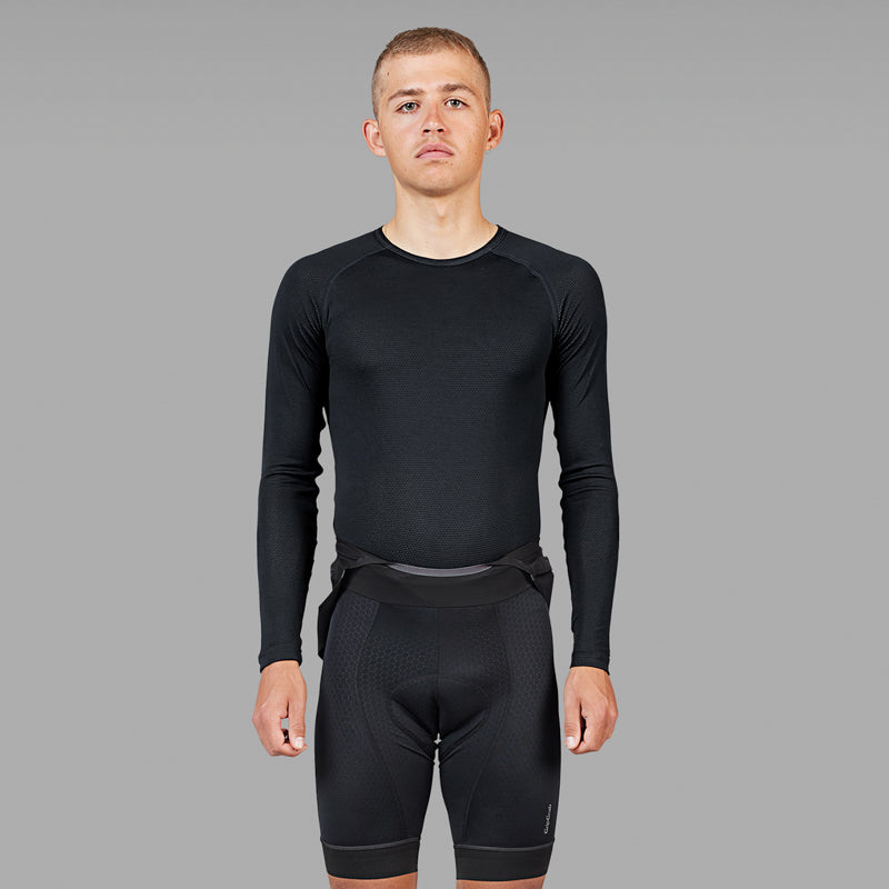 Maglia intima a maniche lunghe GRIPGRAB DA CICLISMO TERMICA nera