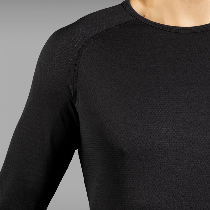 Maglia intima a maniche lunghe GRIPGRAB DA CICLISMO TERMICA nera