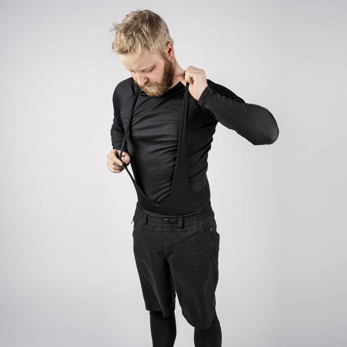 Maglia intima a maniche lunghe GRIPGRAB DA CICLISMO TERMICA nera