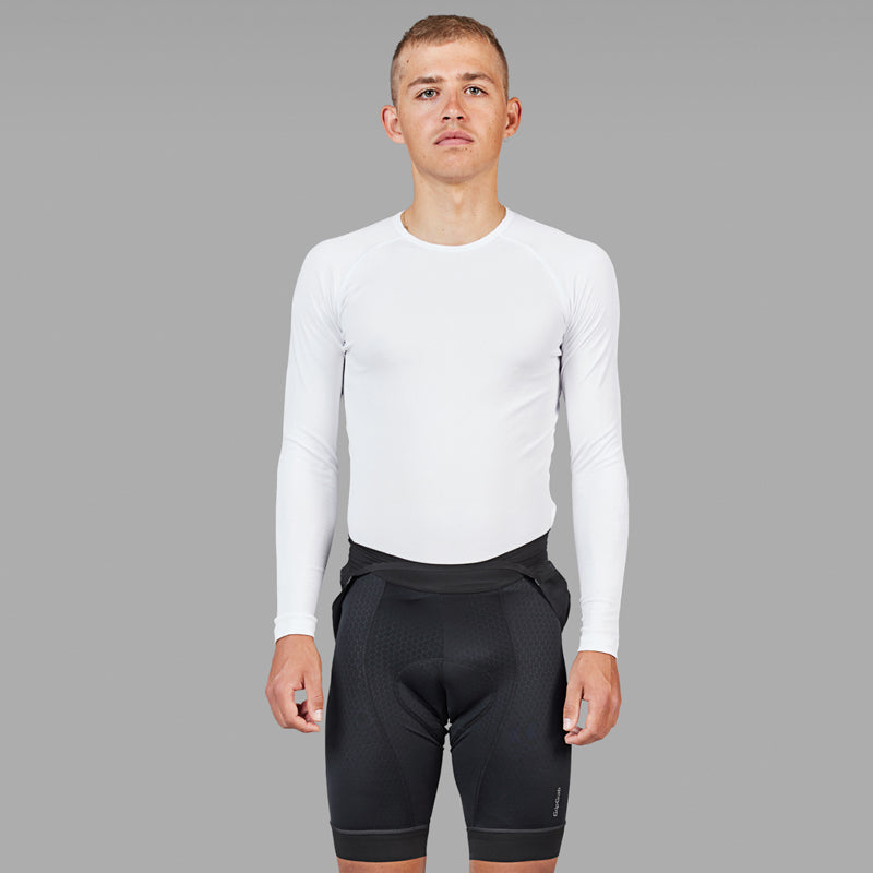 Maglia intima a maniche lunghe GRIPGRAB RIDE THERMAL bianca