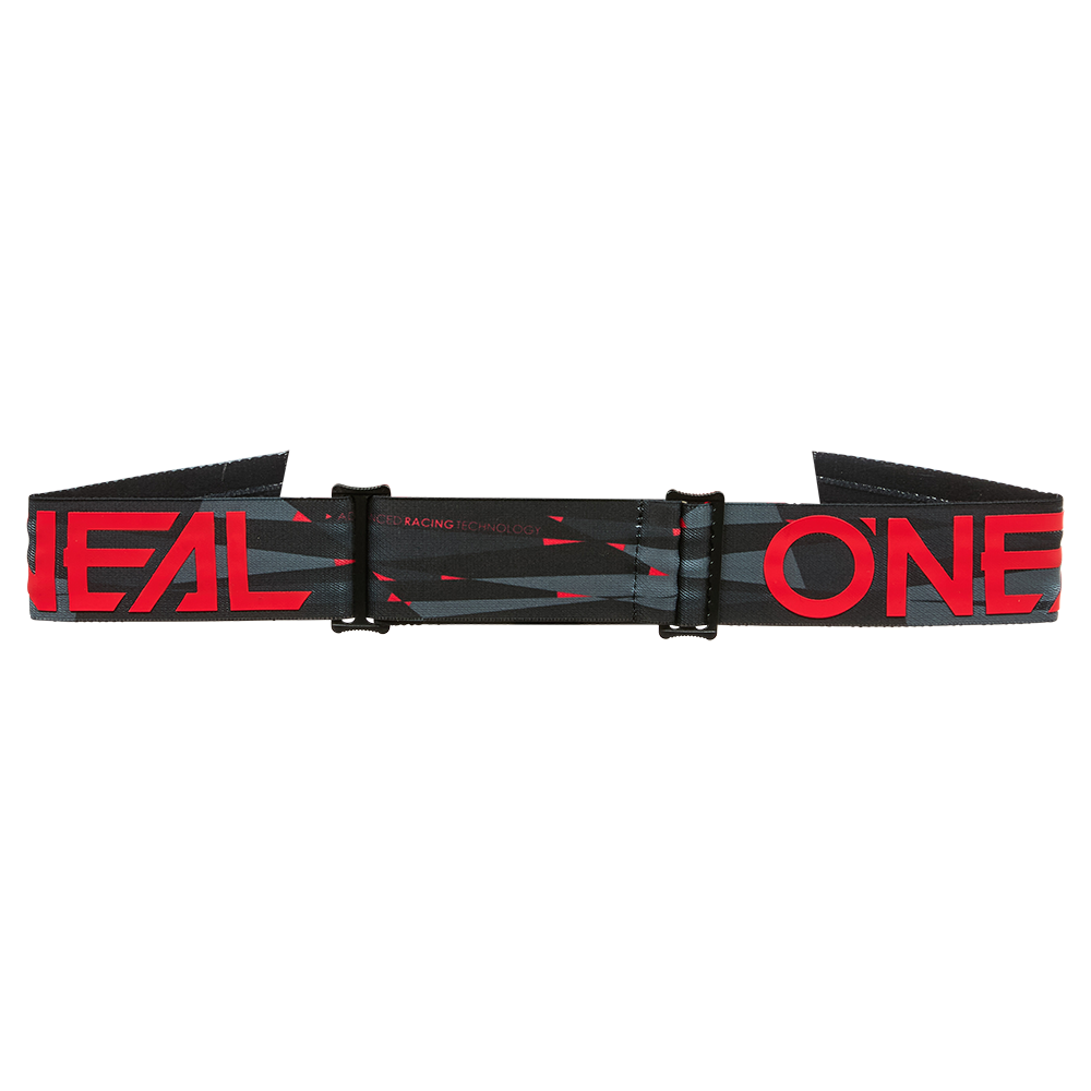 O'NEAL B-33 Maschera ICTUS Nero/Rosso Schermo grigio