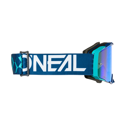 Maschera O'NEAL B-33 HEXA Blu Lente Radium Blu