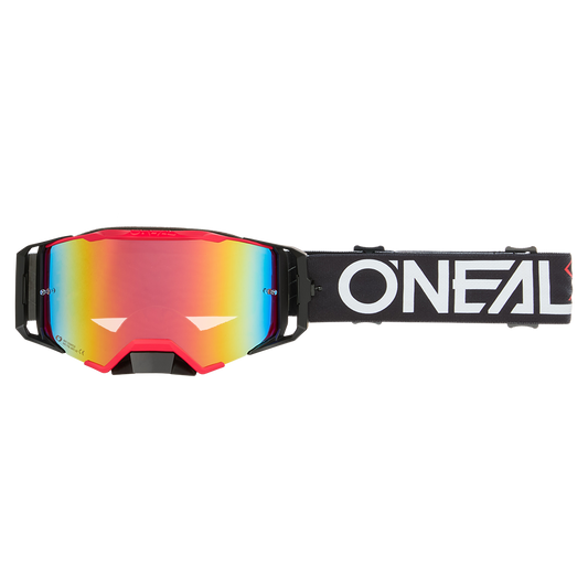 O'NEAL B-33 Maschera HEXA Nero/Rosso Occhiale Rosso Radium