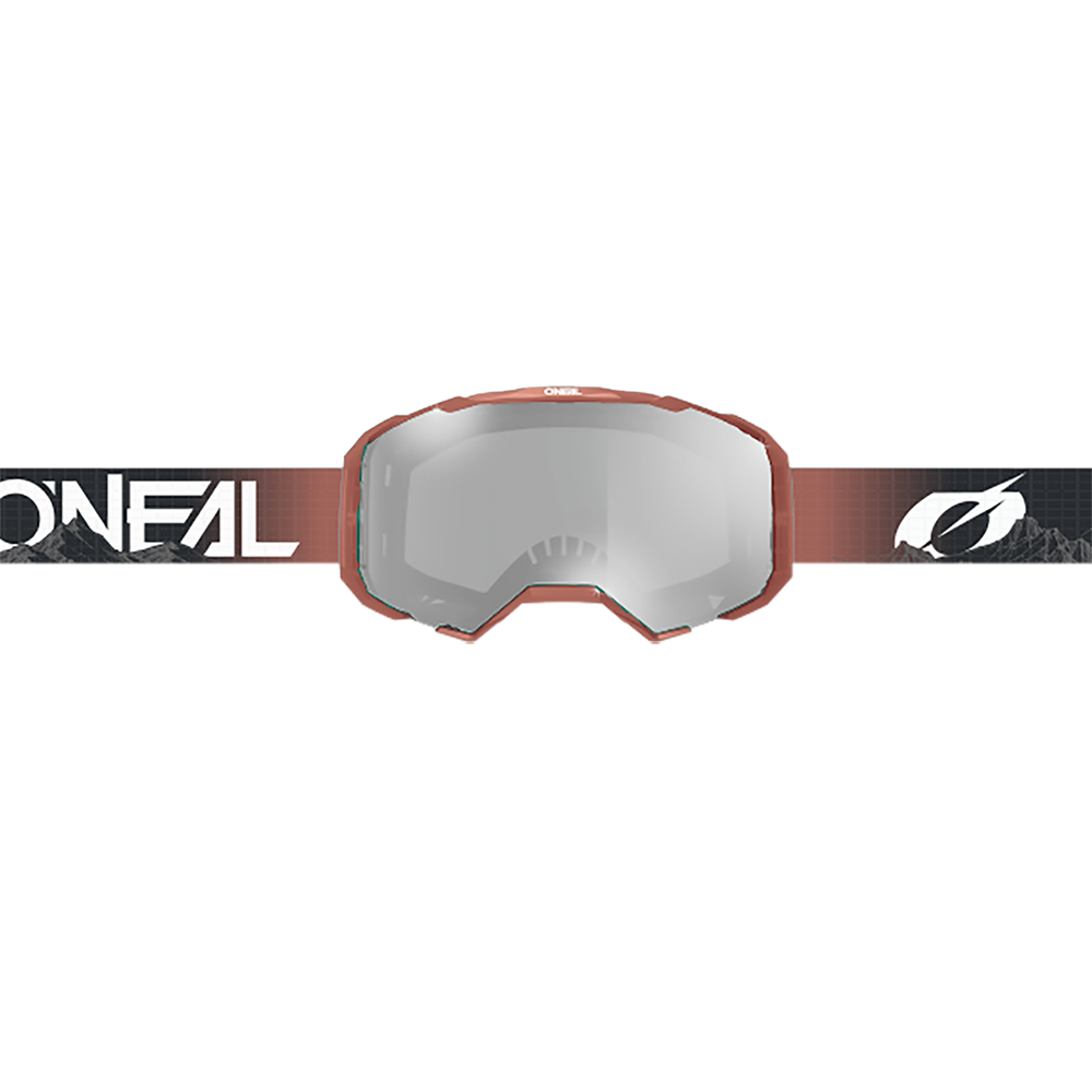 O'NEAL B-22 Maschera COVERT Nero/Rosso Schermo trasparente