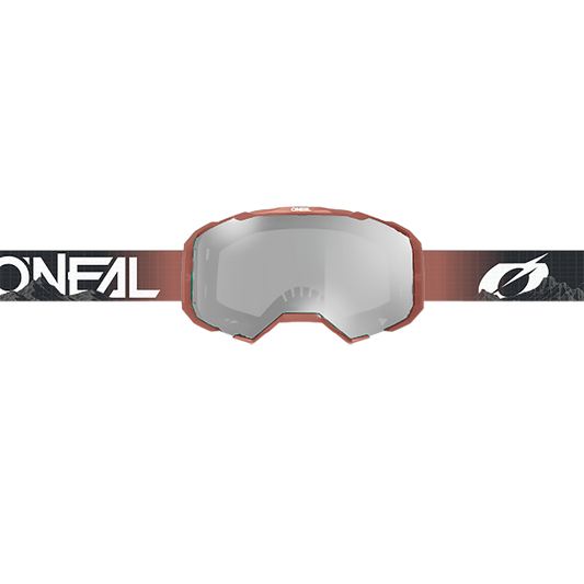 O'NEAL B-22 Maschera COVERT Nero/Rosso Schermo trasparente