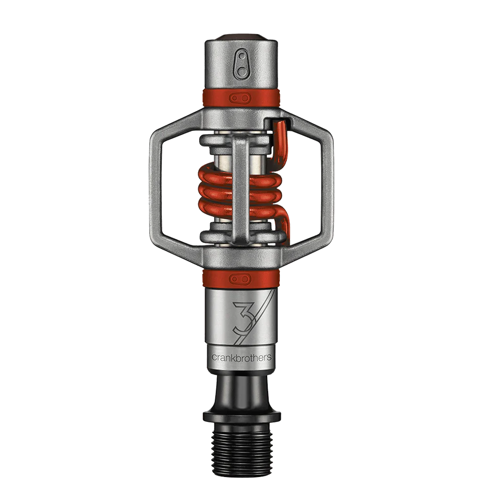 CRANKBROTHERS EGG BEATER 3 Pedali Argento/Rosso